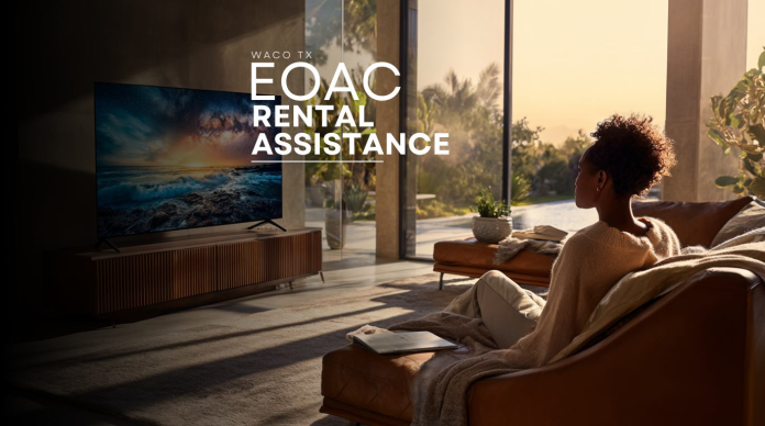 eoae-waco-rental-assistance-2 Lady watching TV in her Waco, TX living room