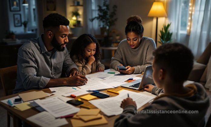 Rent Assistance Programs in Euclid Ohio Family reviewing bills and applying for rental assistance in Euclid, Ohio
